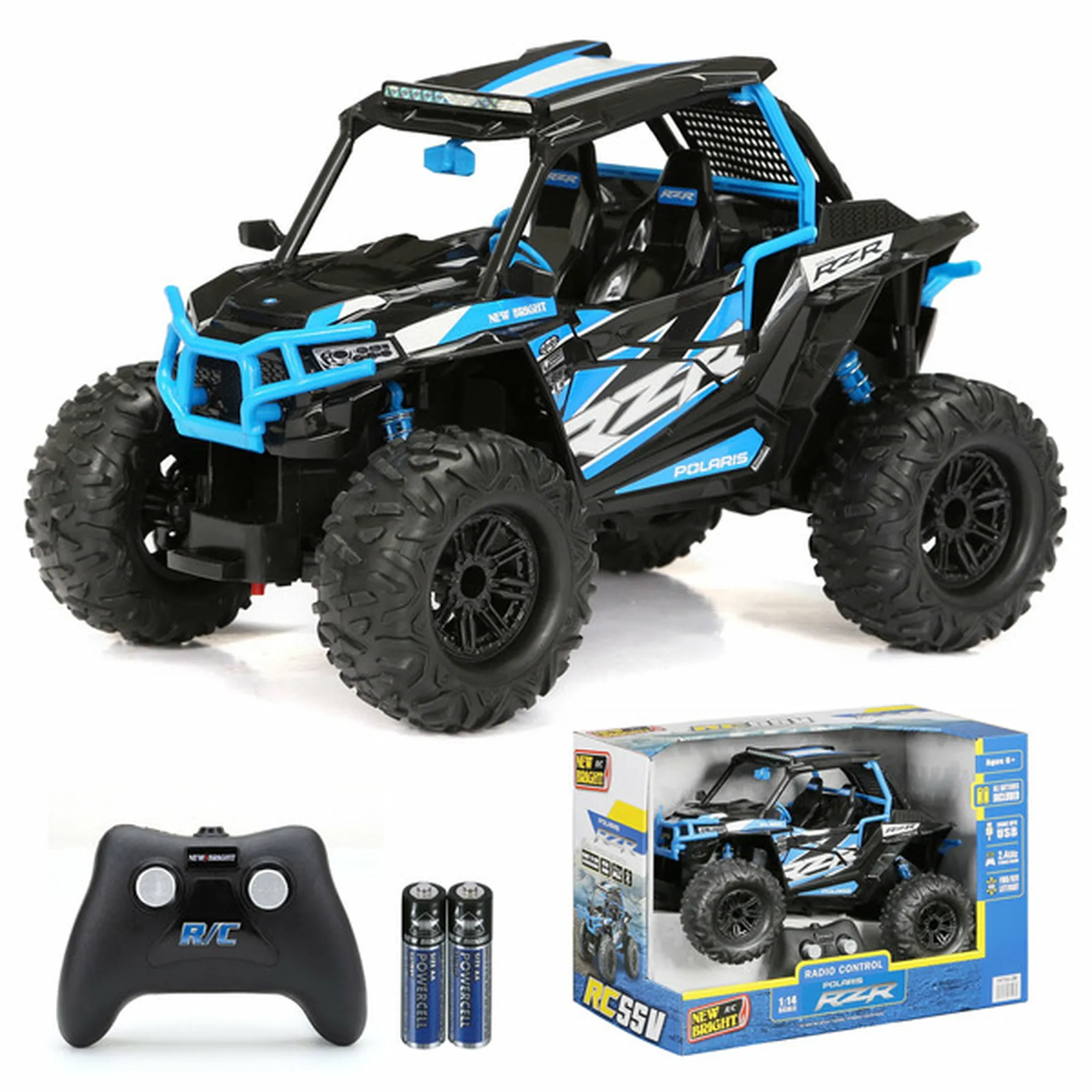 1:14 Scale R/C Polaris RZR, RED/BLUE USB - Image 3