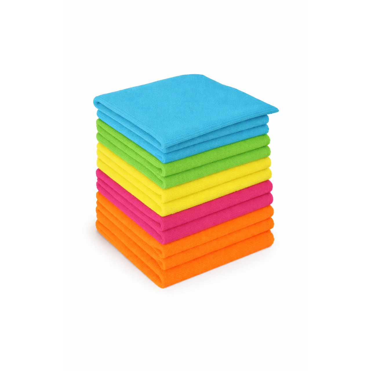 10-Pack Microfiber Cleaning Cloths – 35x35 cm (13.5x13.5")