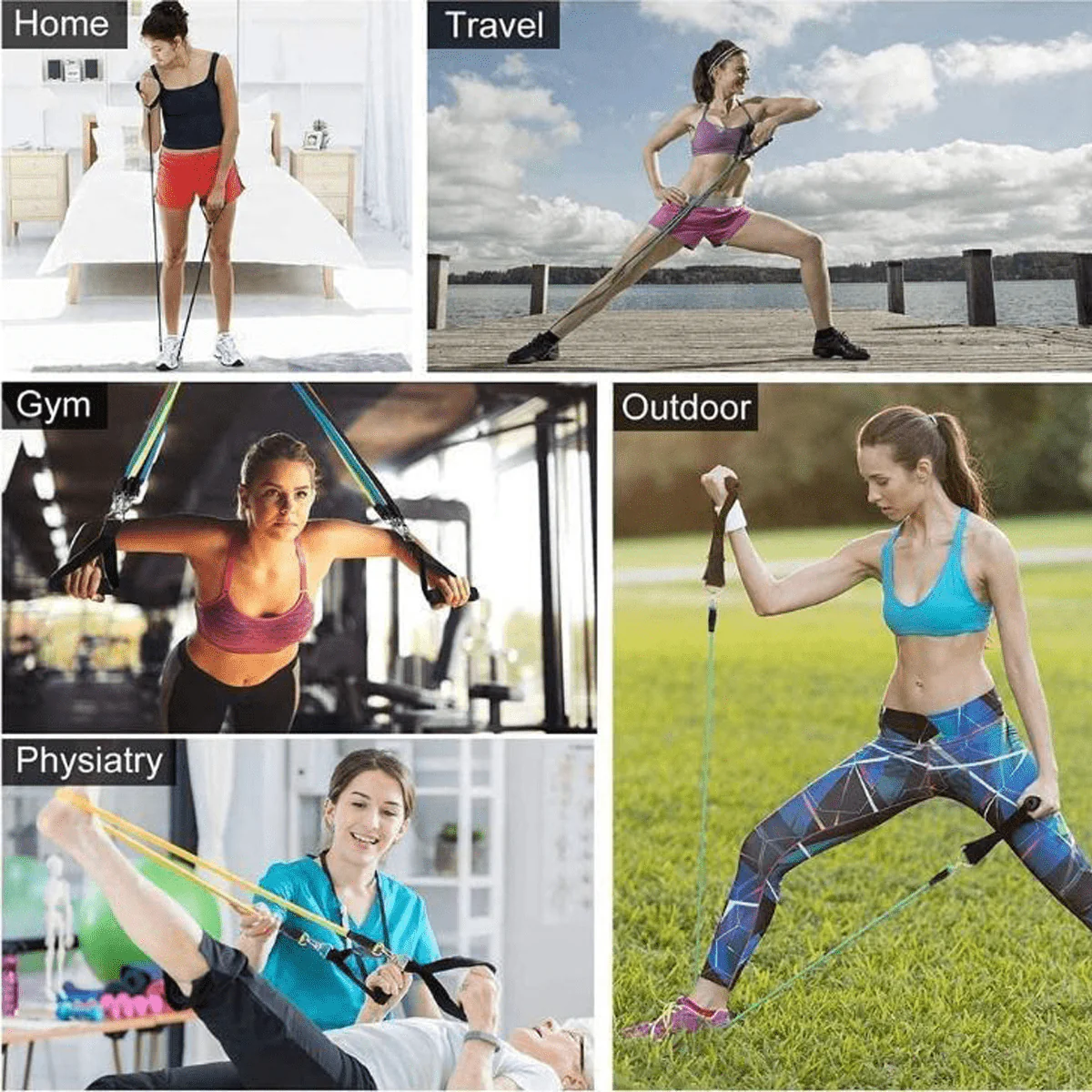 11pc Resistance Band Set - Image 2