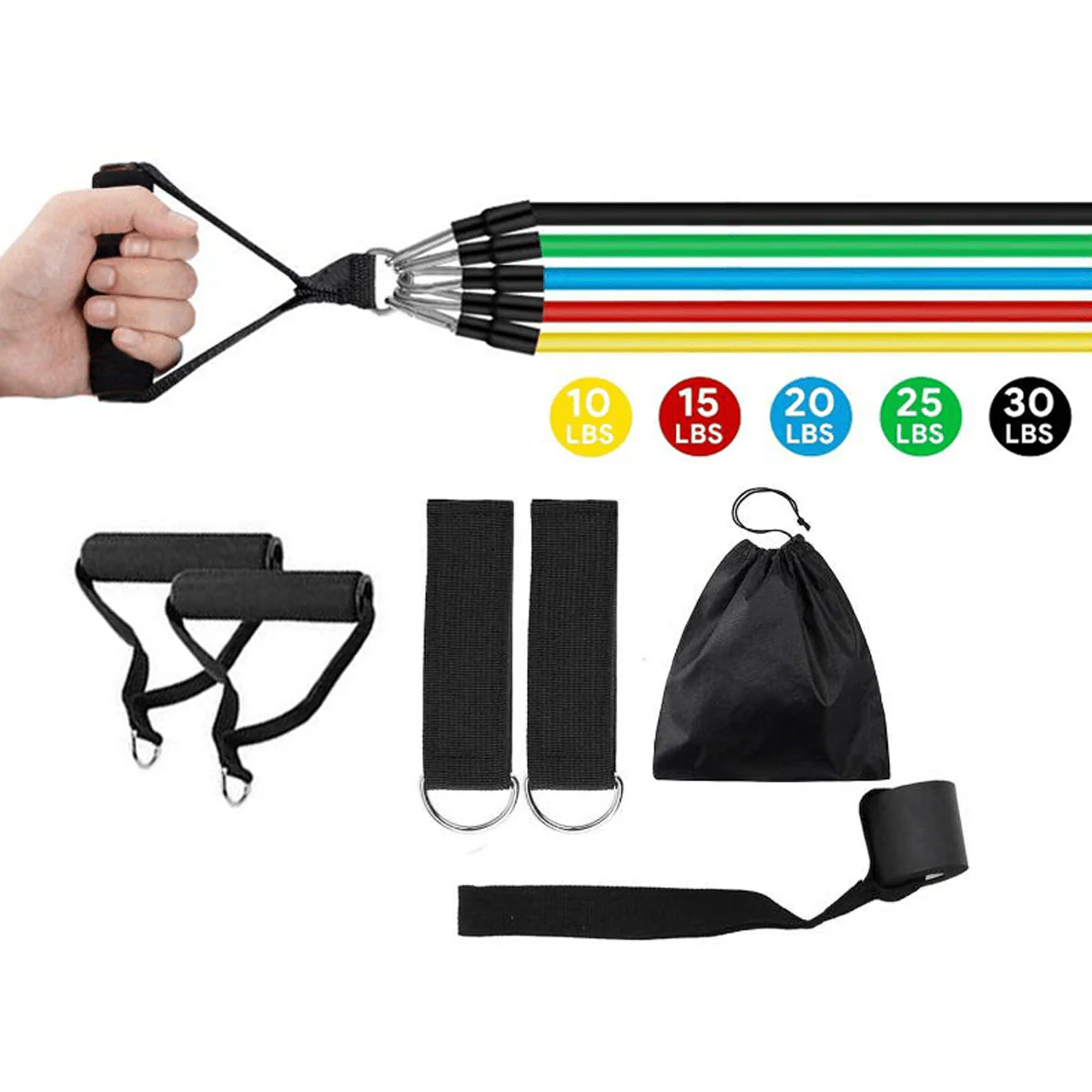 11pc Resistance Band Set - Image 4