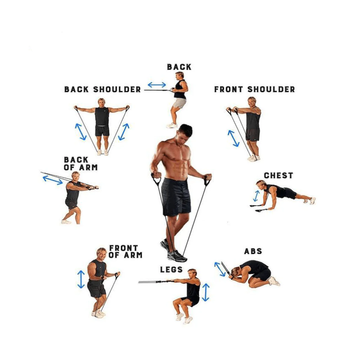 11pc Resistance Band Set - Image 7