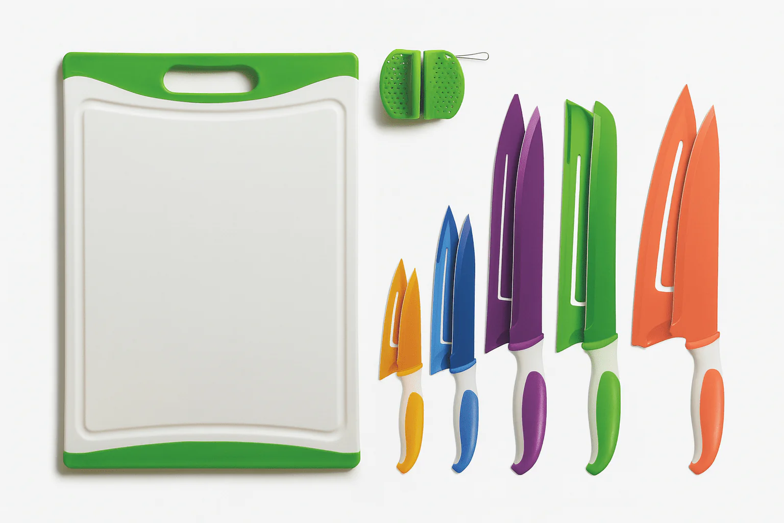 12 Pcs Cutting Board and Knife set