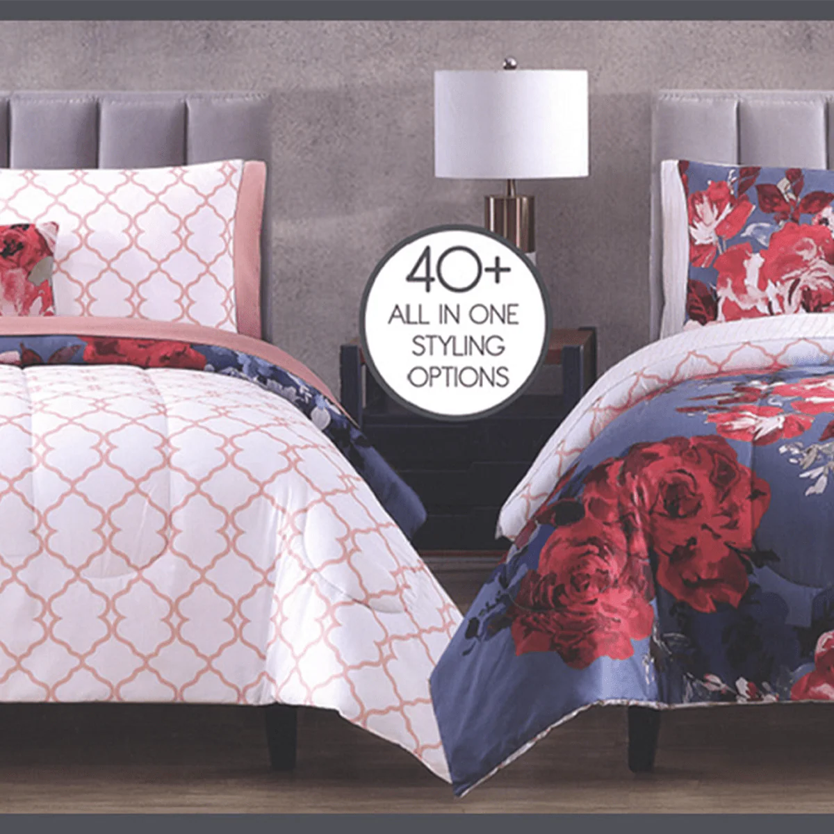 12 PCS Reversible Comforter Set - Image 4