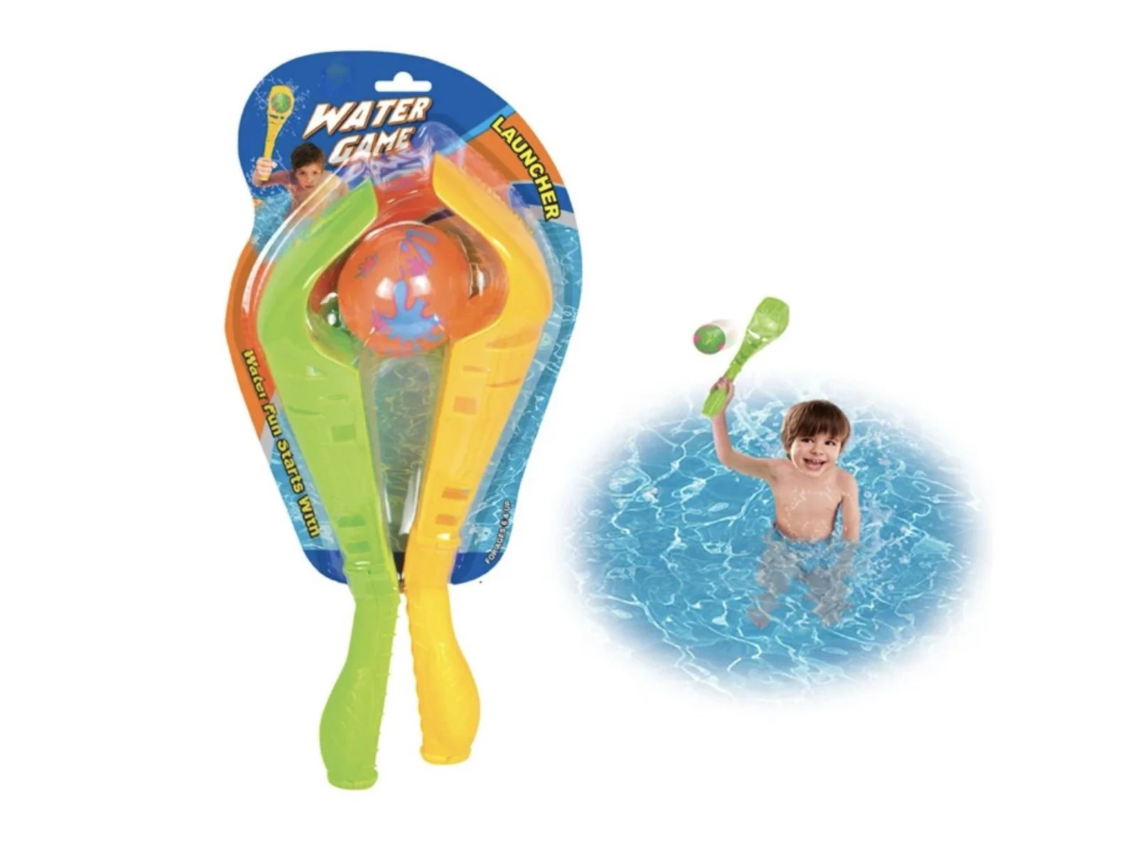 2 Rackets & Water Ball