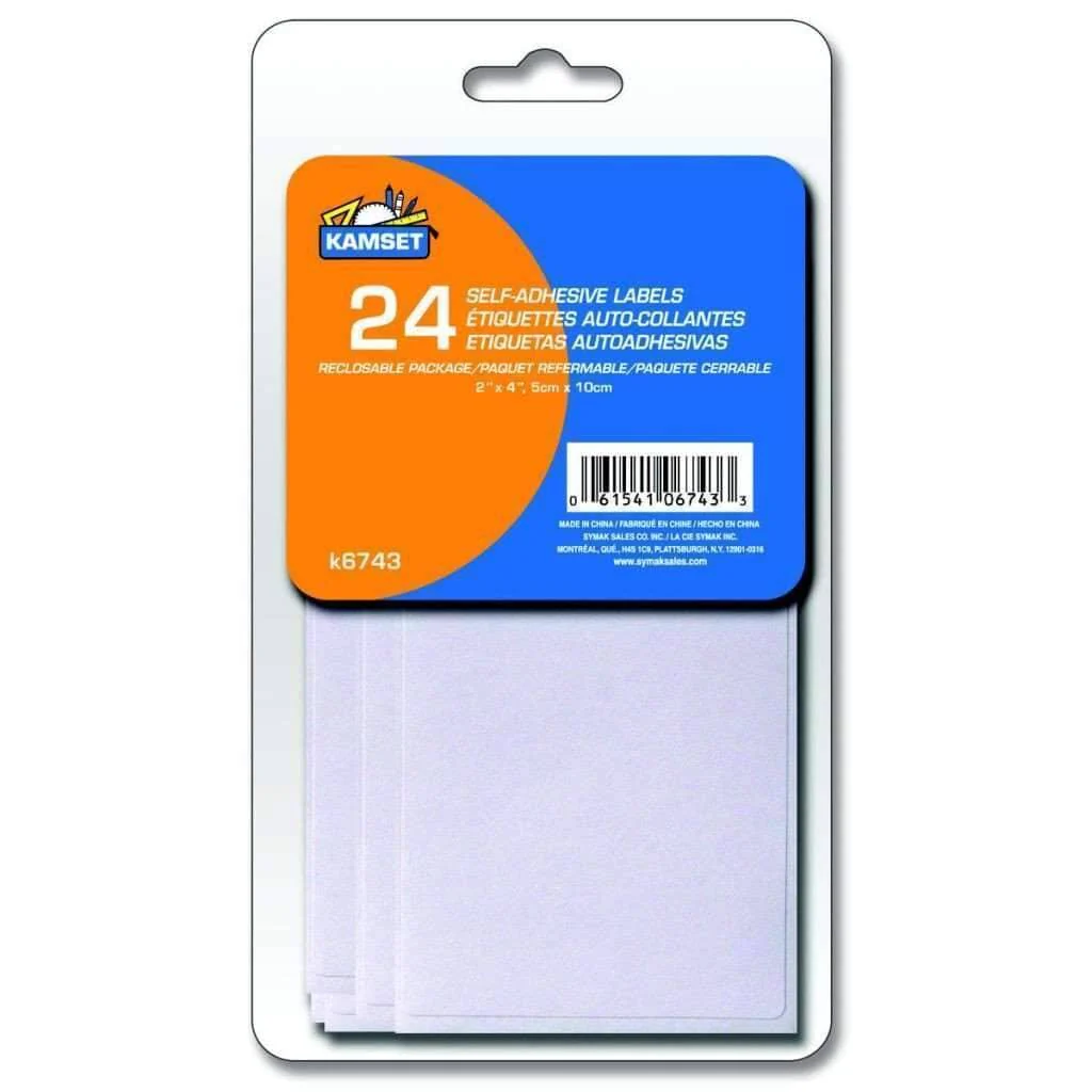 24 Self-adhesive Labels 2"