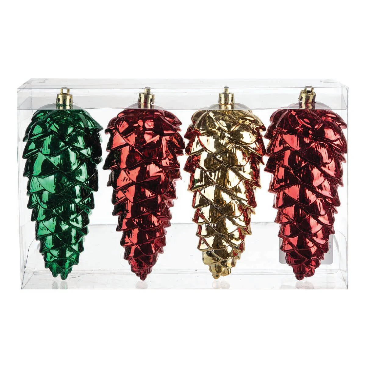 3 Asst. Pinecones Ornaments - 4Pc