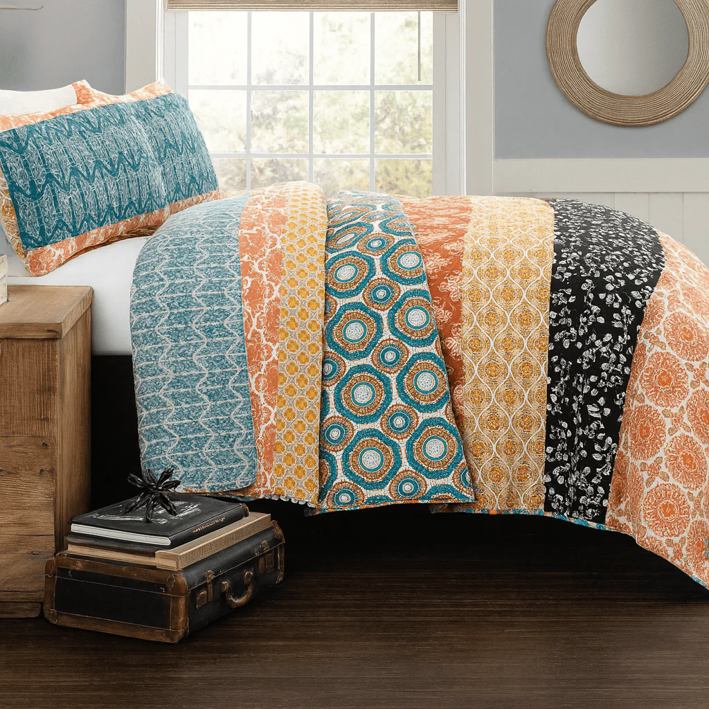 3 PCS Cotton Quilt Set BOHEMIAN