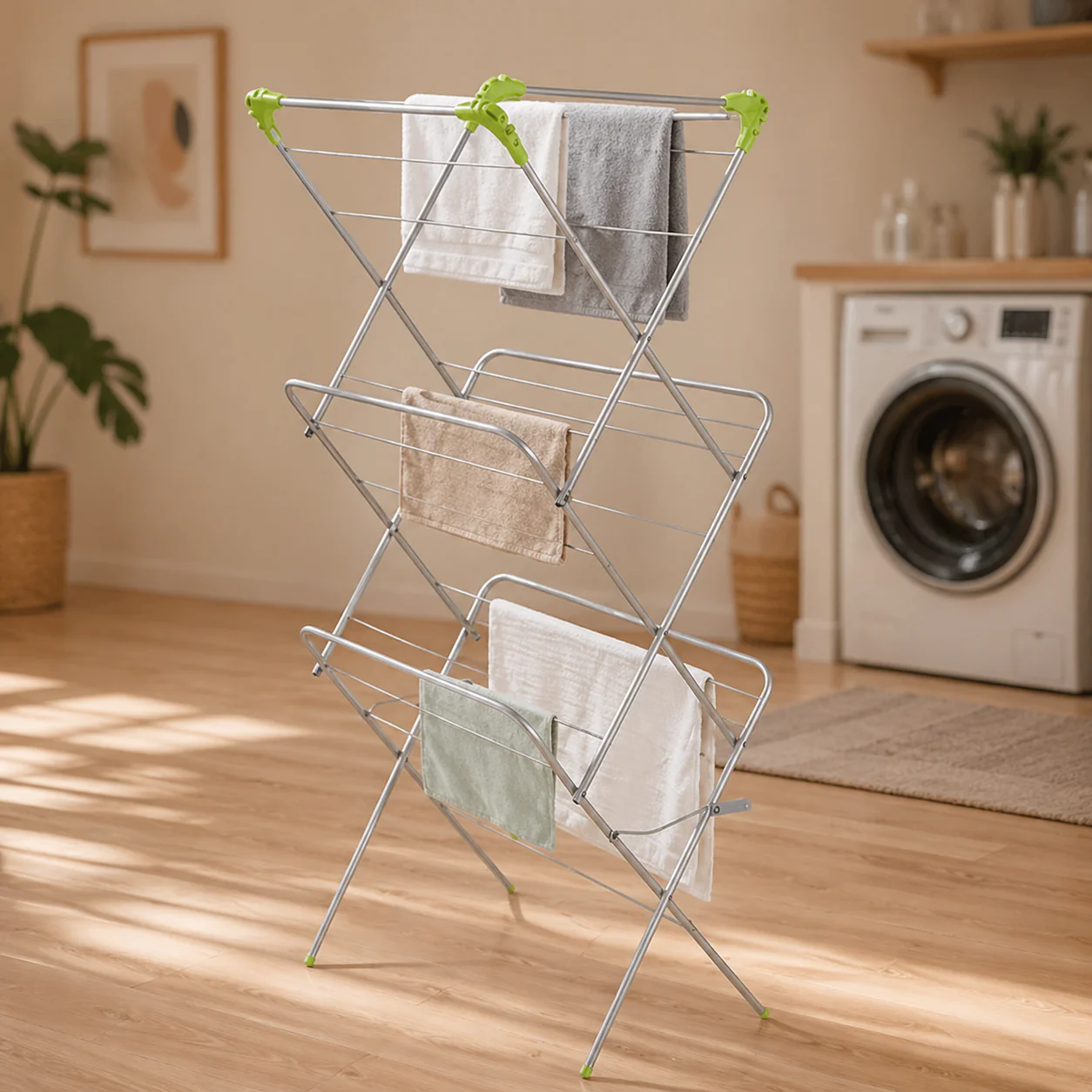 3-Tier Clothes Drying Rack - Image 2