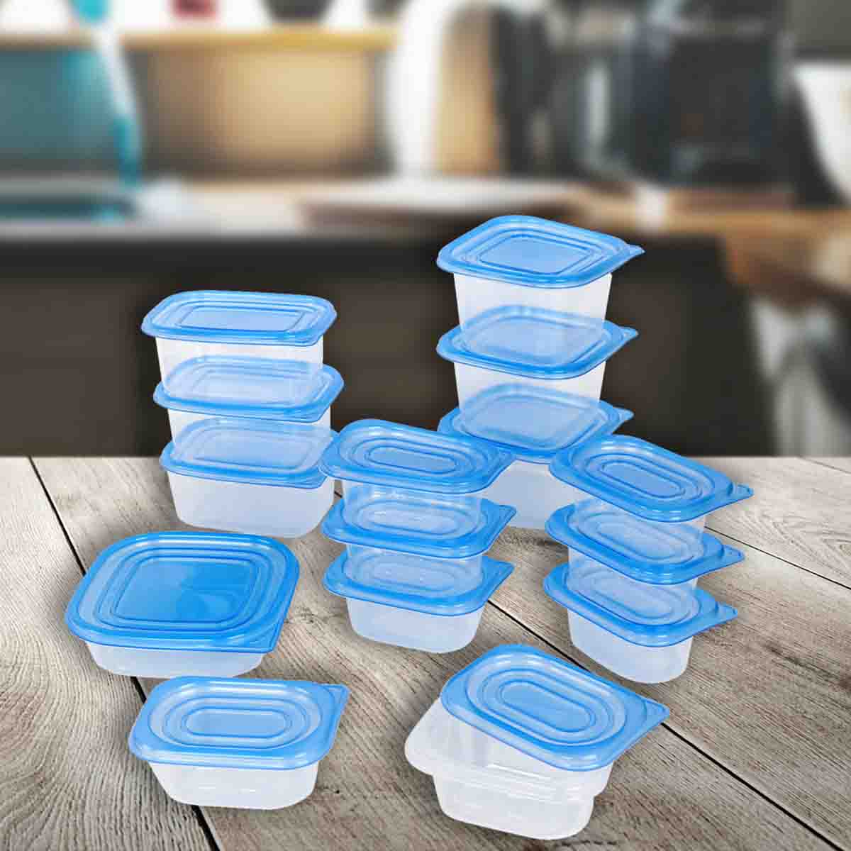 30pcs Food Container Set Blue