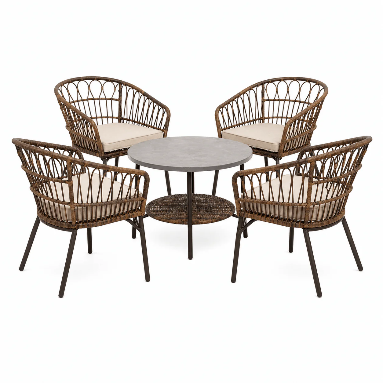 5-Piece Patio Set with Table and Chairs - Image 2