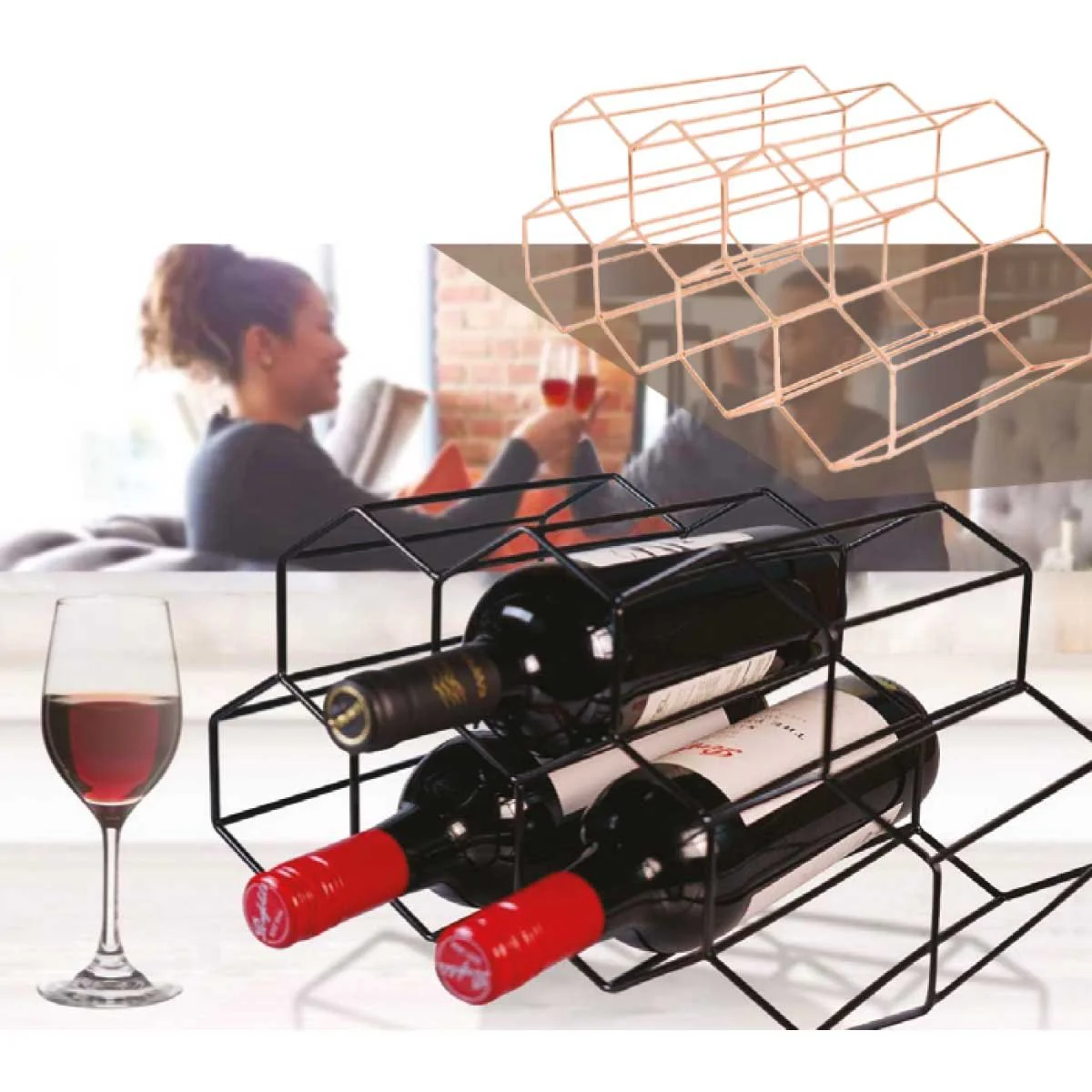 7 Bottle Wine Rack - Image 3