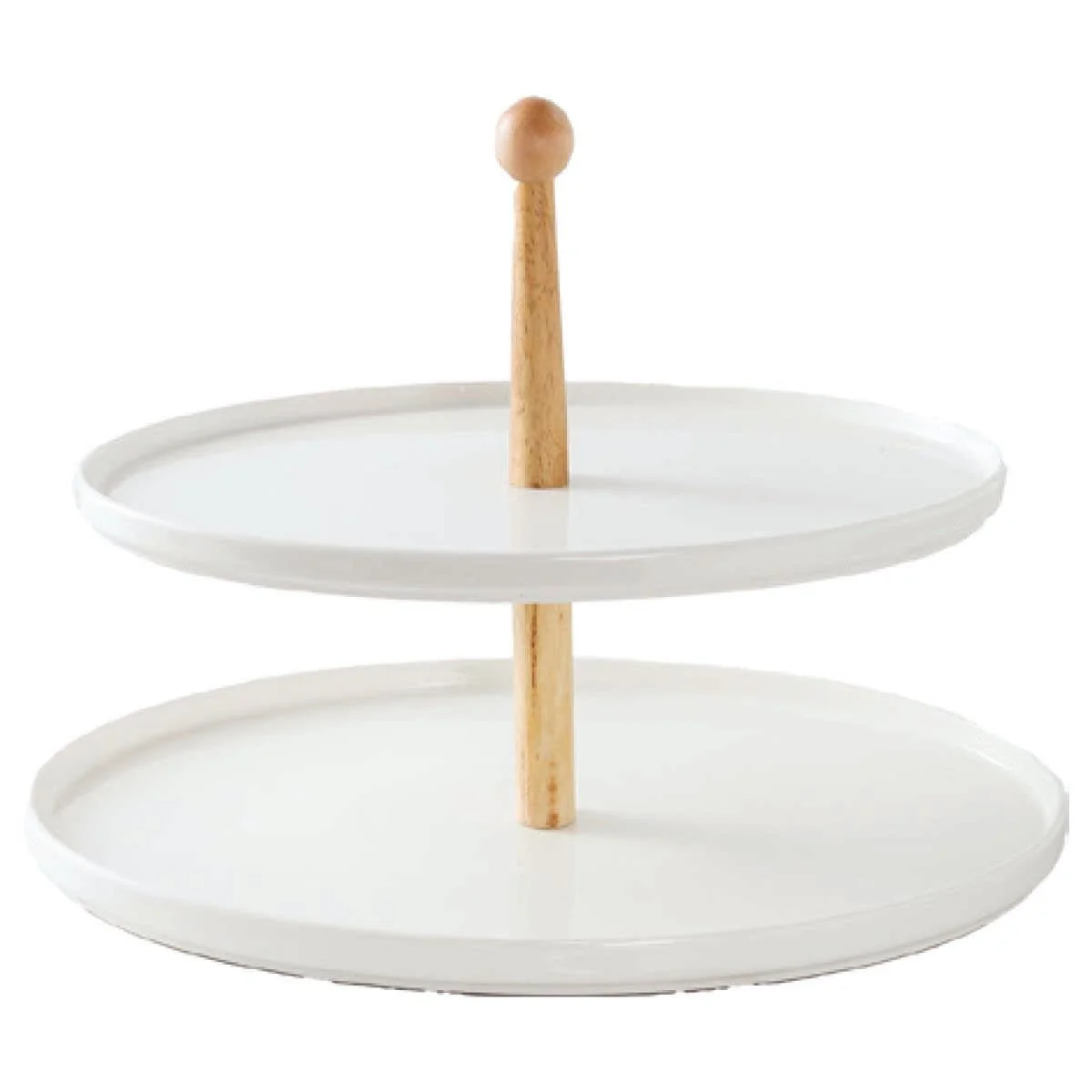 A La Cuisine - 2 Layer Plate With Wood Stand