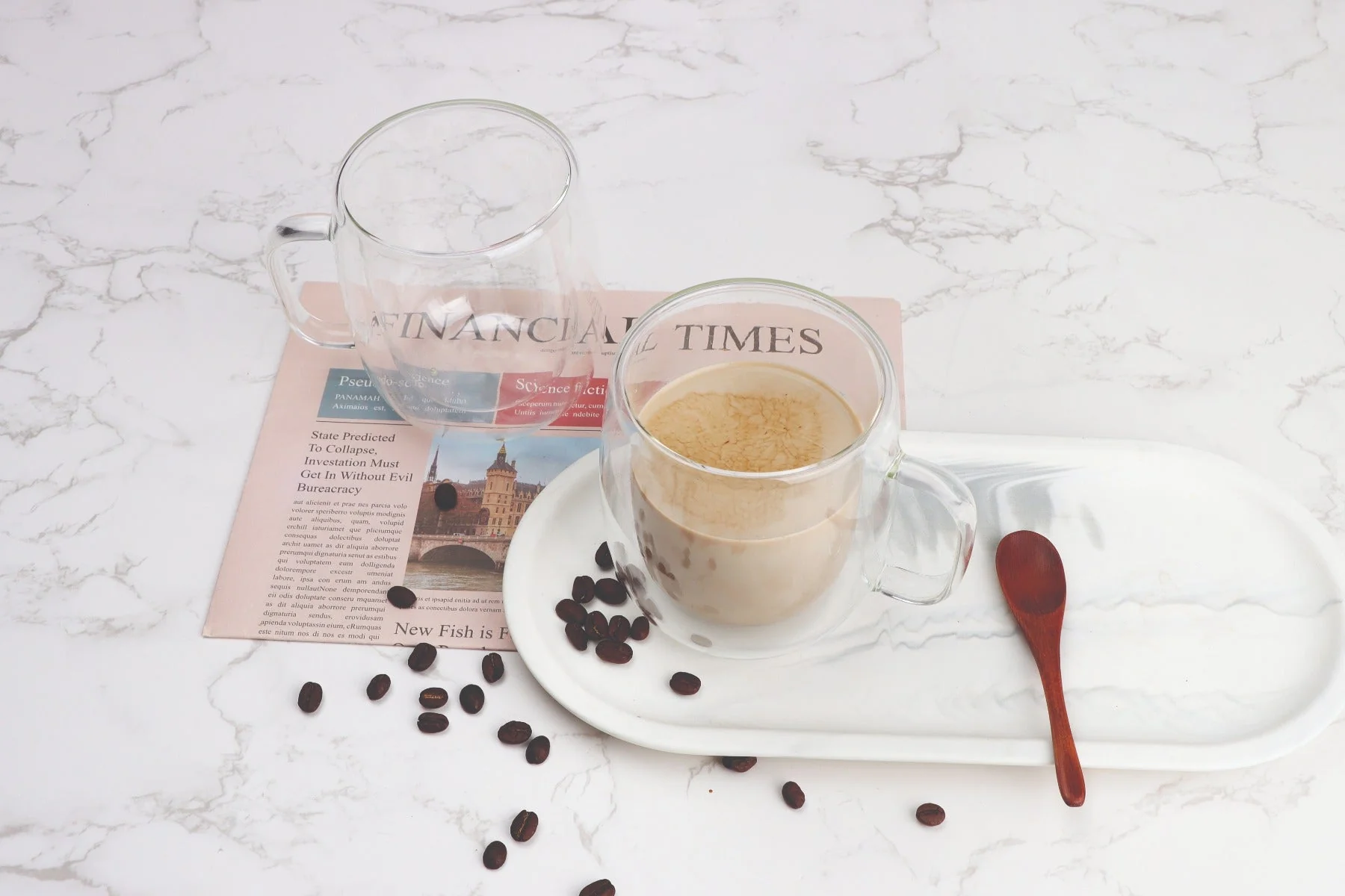 A La Cuisine - 2pcs Double Wall Coffee Mugs 465ml - Image 4