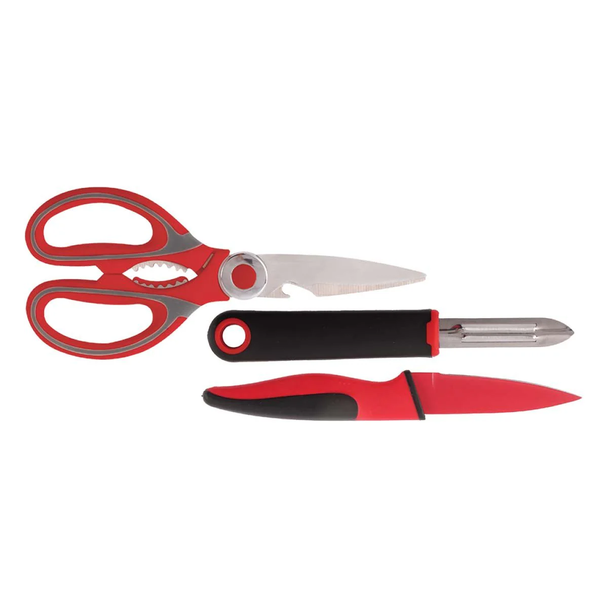 A La Cuisine - 3 Pcs Scissors, Paring Knife & Peeler Knife Set