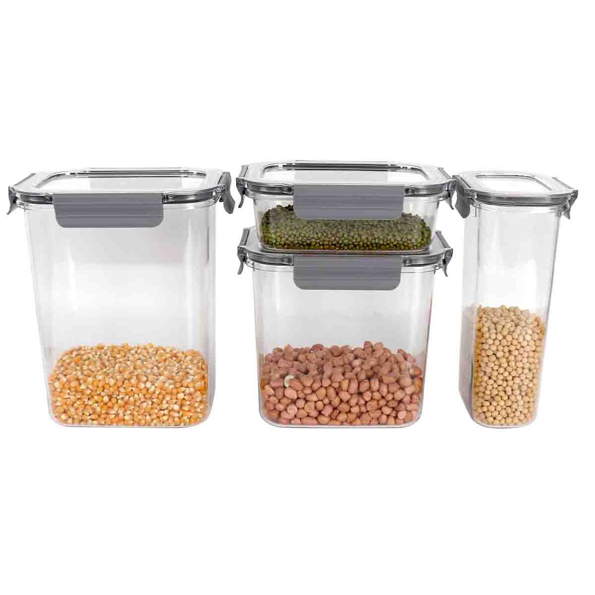 A La Cuisine - 4pcs Airtight Plastic Container Set With Lid - Image 2