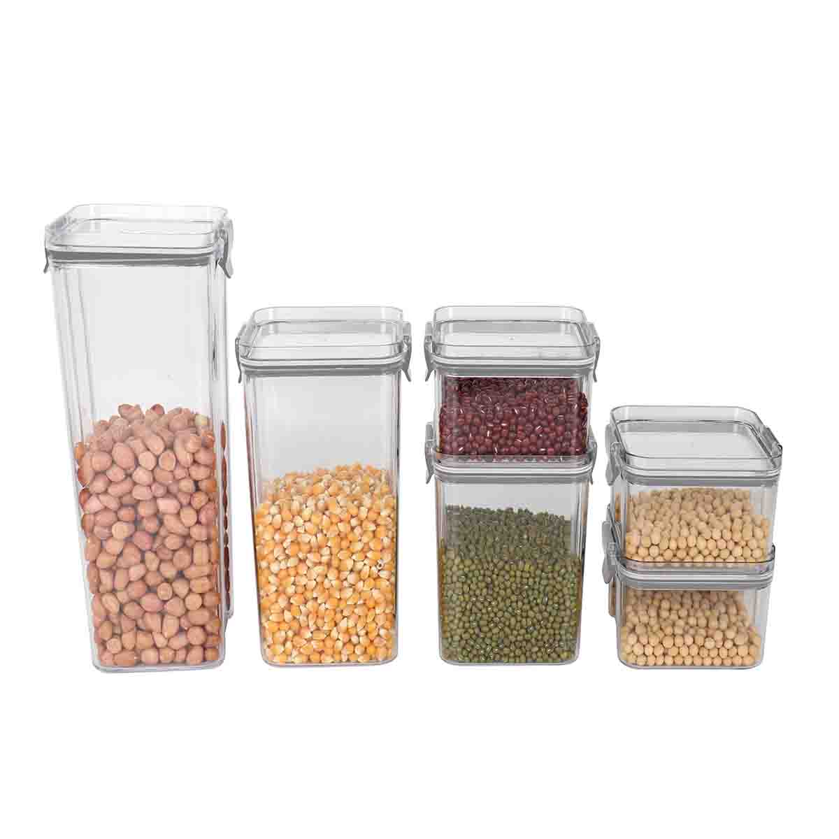 A La Cuisine - 6pcs Airtight Plastic Container Set With Lid - Image 2