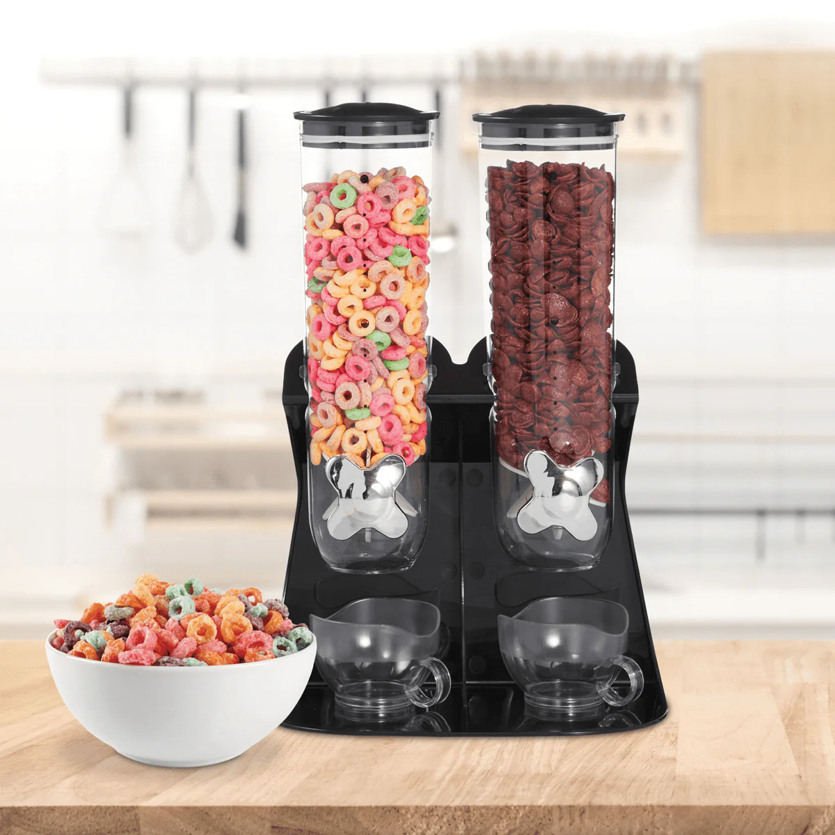 À la Cuisine - Countertop Double Cereal Dispenser (2x 1.5 L = 3 L)