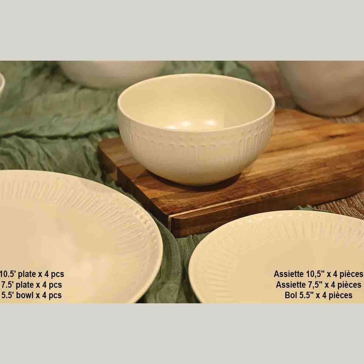 A La Cuisine - Dinnerware Set-beige - Image 2