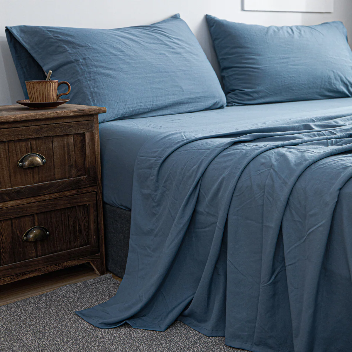 Adrien Lewis- Stone Washed Bamboo Feel Sheet Set - Image 9