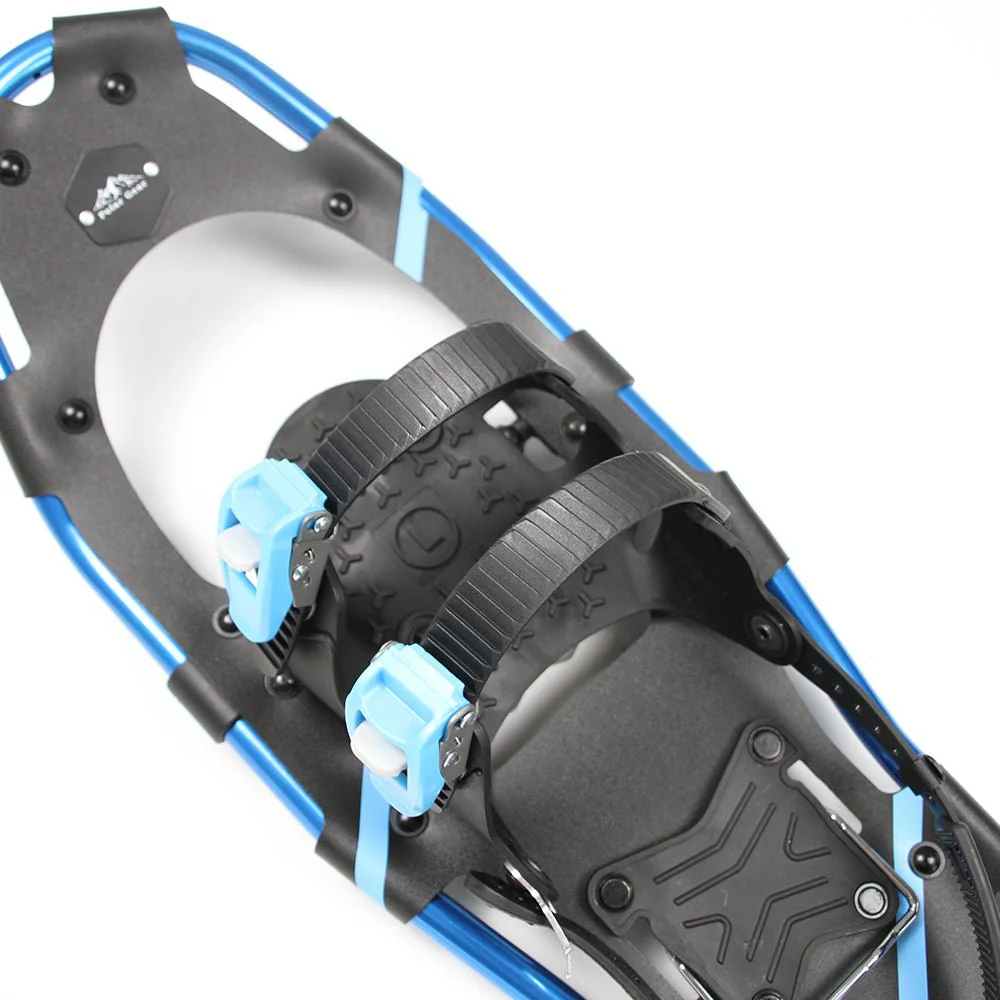 Adult Snowshoes (Blue 8 x 26 in) & Trekking Pole In a Bag Set - Image 4