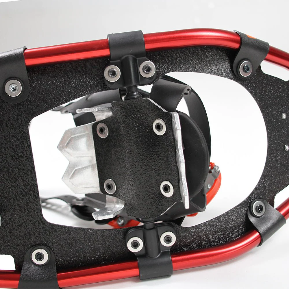 Adult Snowshoes (Red 8 x 21 in) & Trekking Pole In a Bag - Image 6