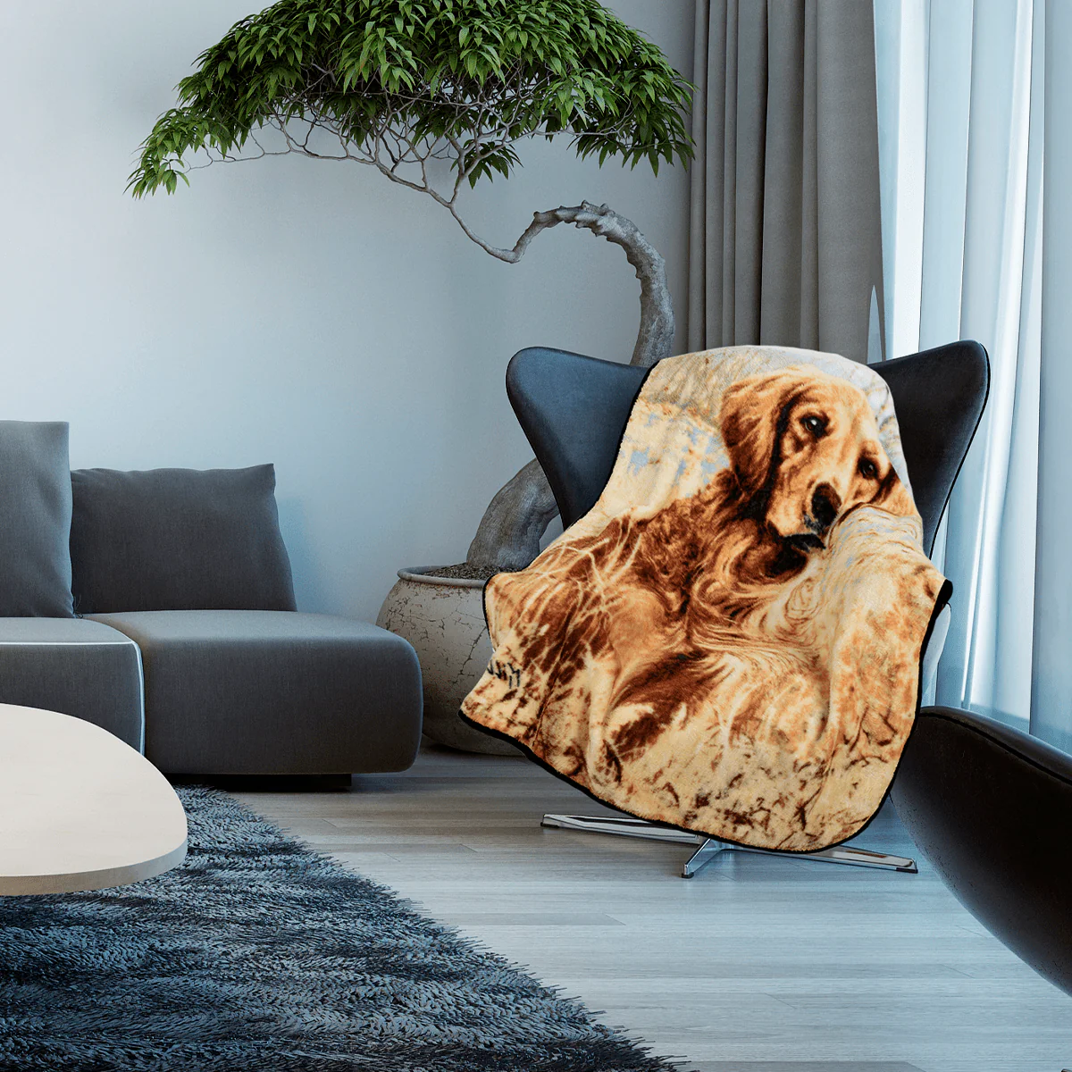 Animal Mink Throw