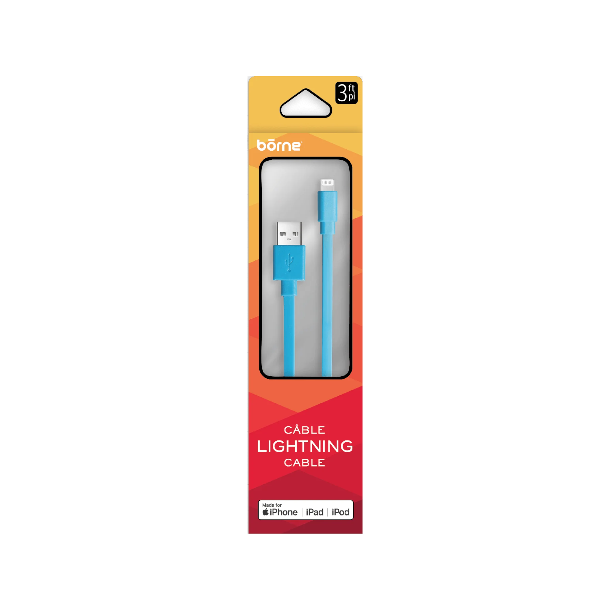 APPLE APPROVED MFI LIGHTNING FLAT CABLE 3FT - Image 3