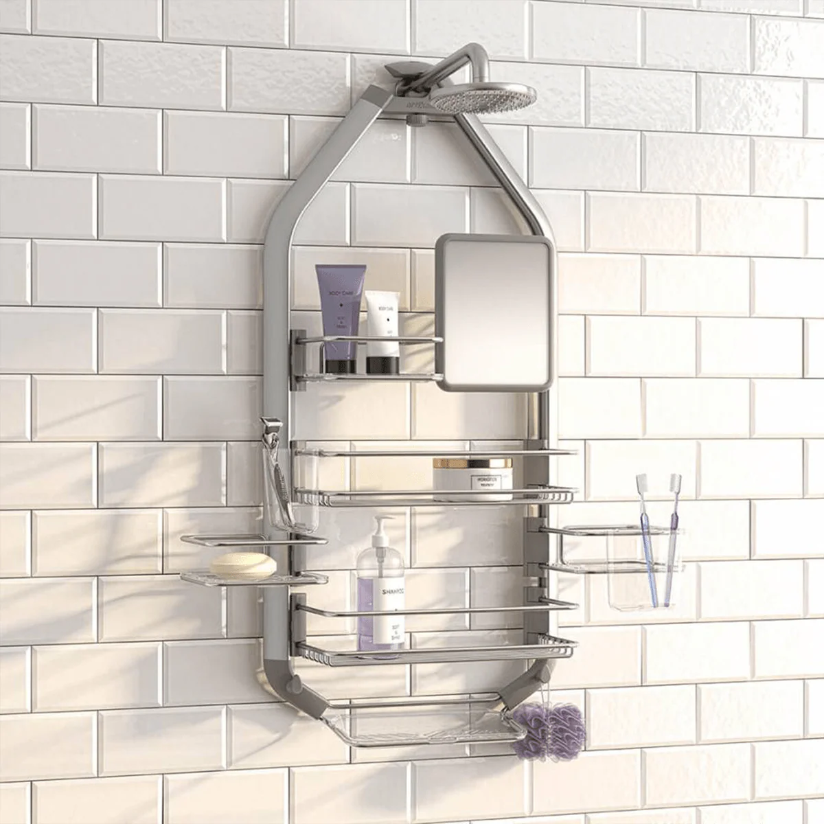 ARTIKA O2 | Shower Caddy for Showerhead or Shower Door