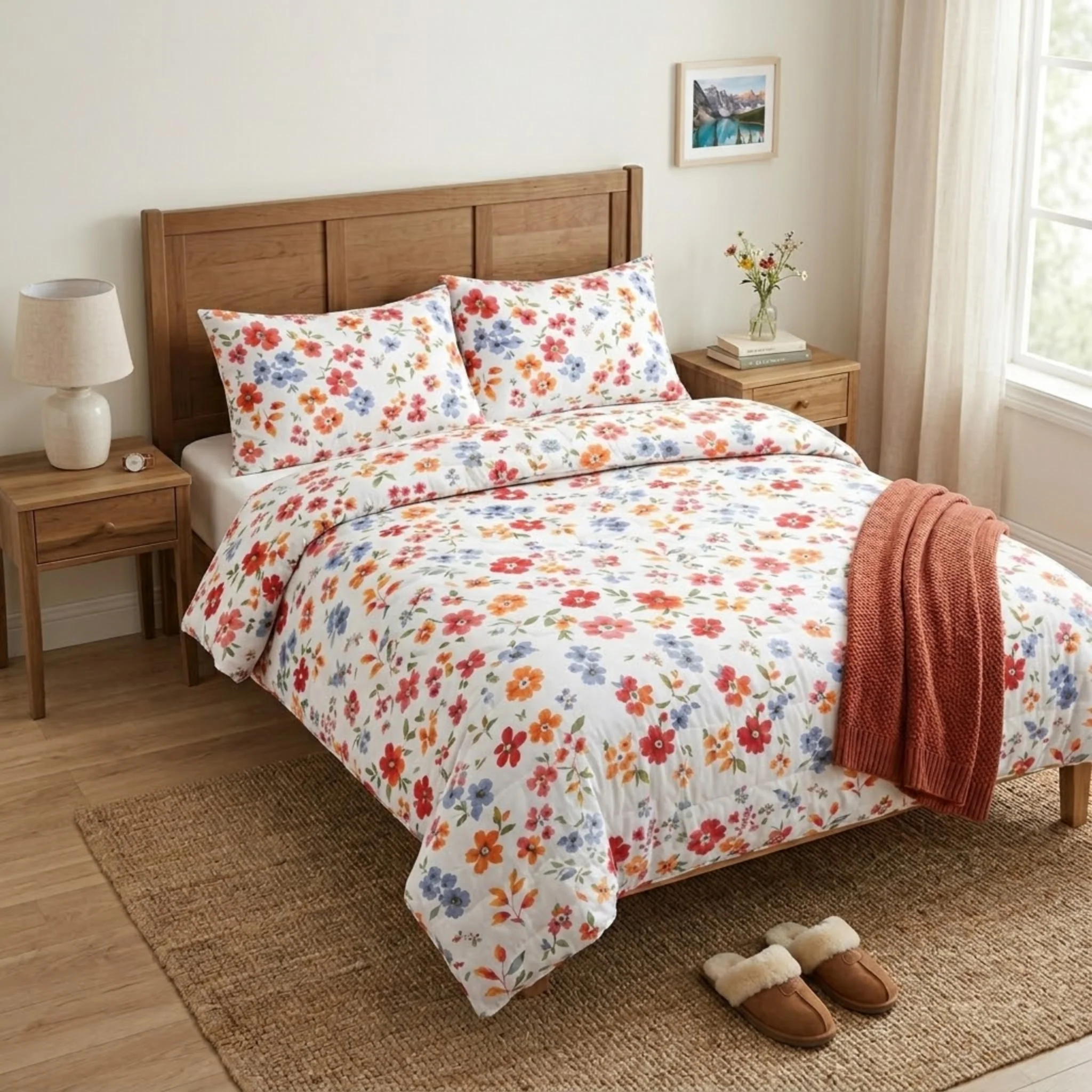 AZALEA 3-Piece Floral Comforter Set