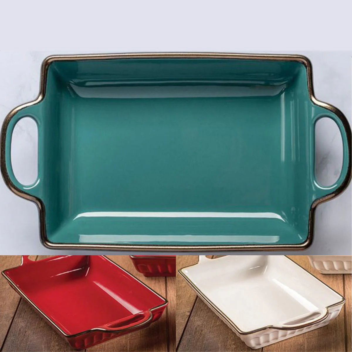 Baking Plate Med Rectangular - Image 3