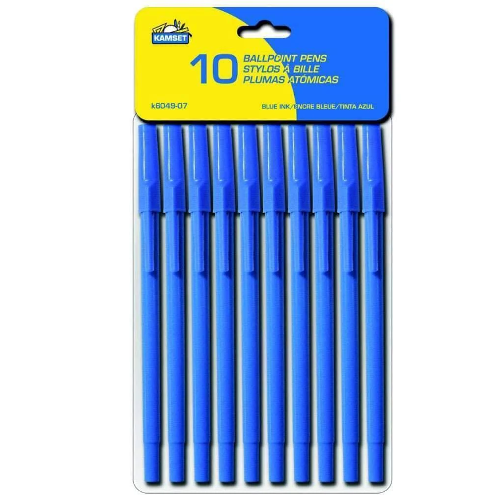 Ballpoint Pens - 10 Blue