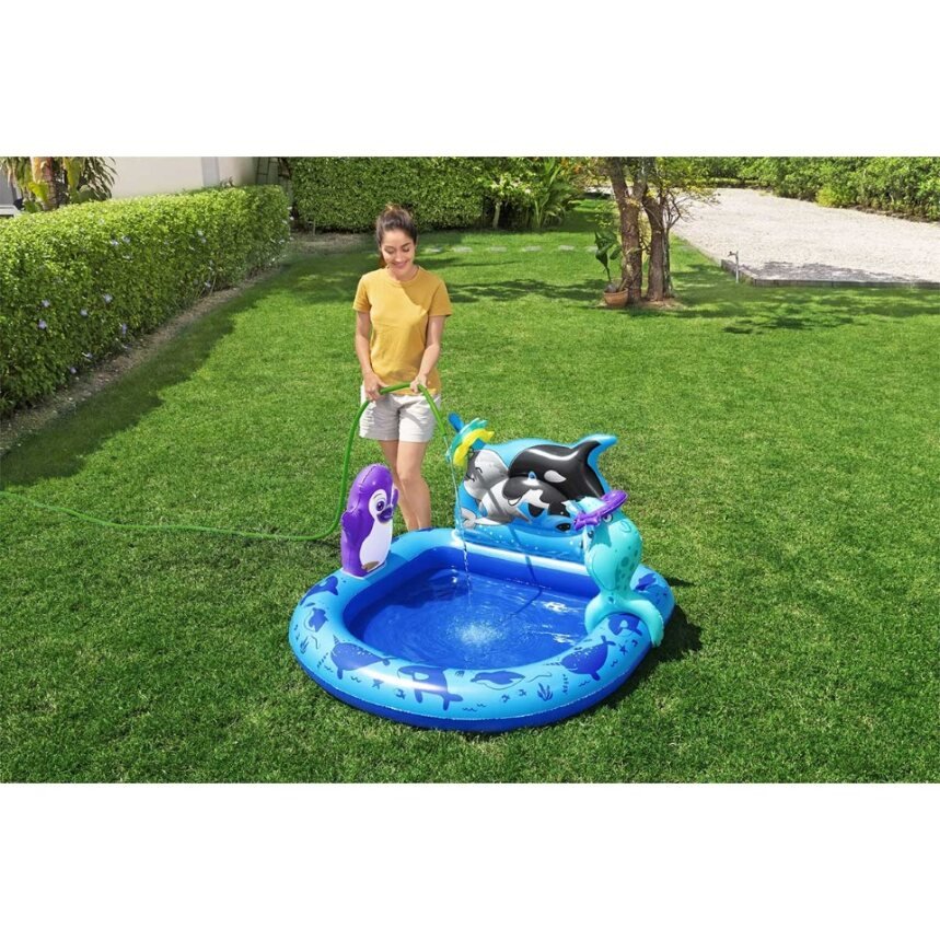 Bestway® Polar Pals™ Kids Inflatable Water Play Center and Pool 1.34 m x 1.31 m x 73 cm - Image 3