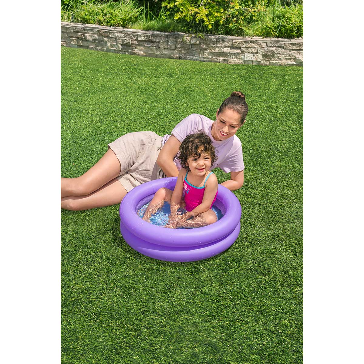 Bestway® Round Double Ring Inflatable Kiddie Pool 61 cm x 15 cm
