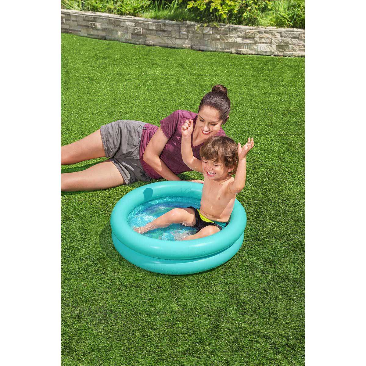 Bestway® Round Double Ring Inflatable Kiddie Pool 61 cm x 15 cm - Image 13