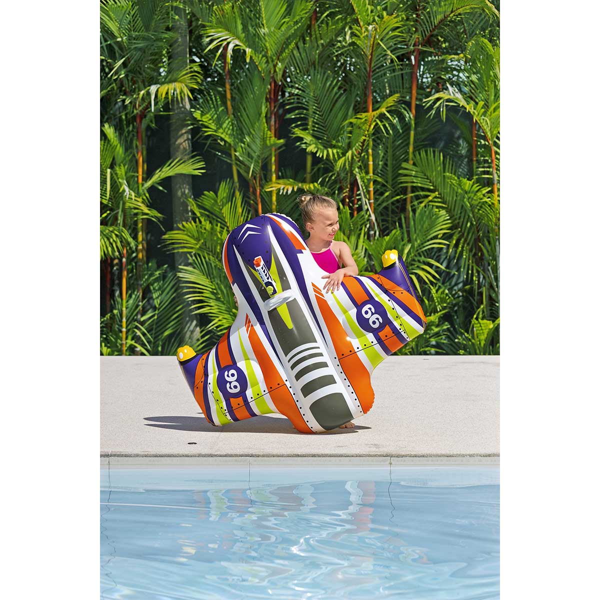 Bestway® Splash Shuttle™ Kids Ride-On Pool Float 1.17 m x 1.07 m - Image 3