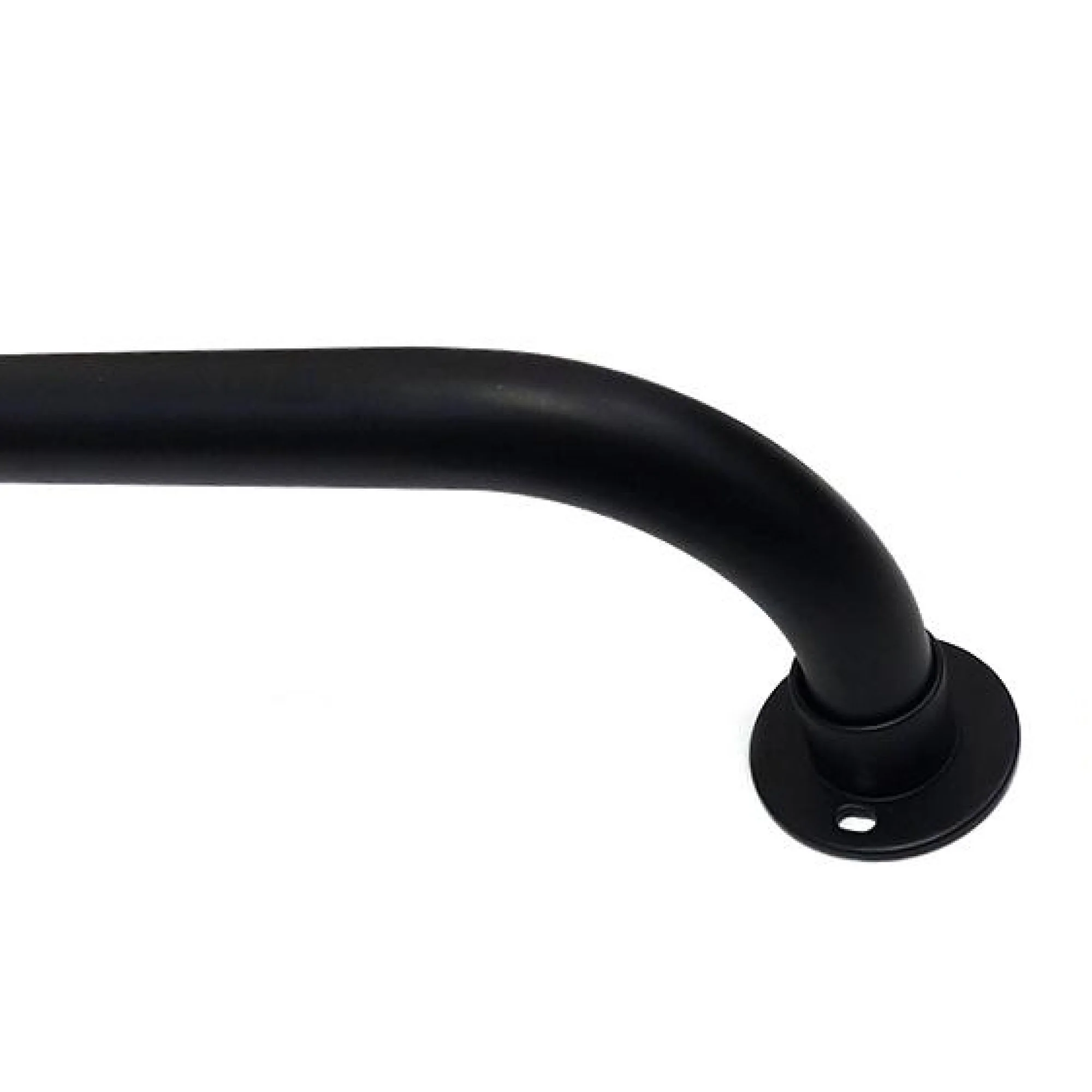 Black Finish Blackout Curtain Pole Set