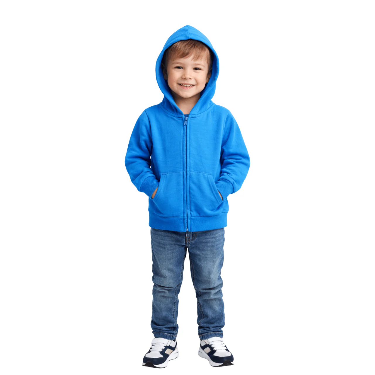 Boys’ Zip-Up Hoodie in Soft Cotton Blend - Image 2