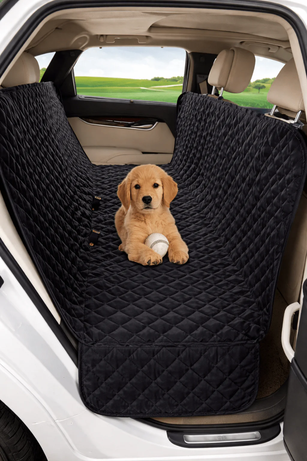 Car Seat Protector – Taupe – 60 x 60 cm