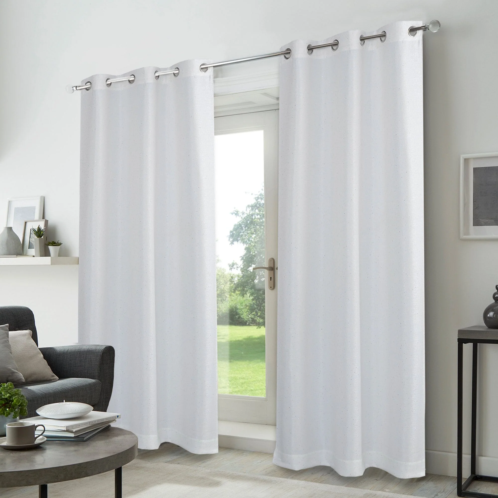 Carlton - Set of 2 Jacquard Grommet Top Panels