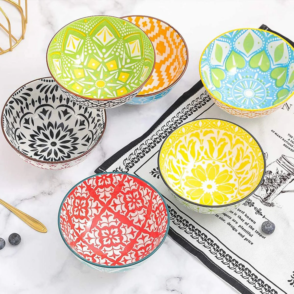 Ceramic Bowl 6.25in Printed - Image 3