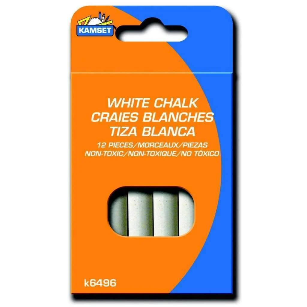 Chalk - White, 12 Pc