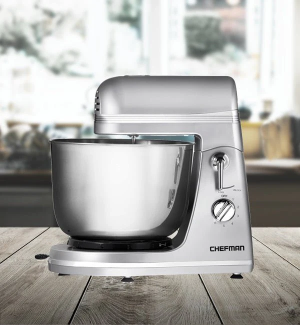 Chefman 4 Qt. Stand Mixer Stainless