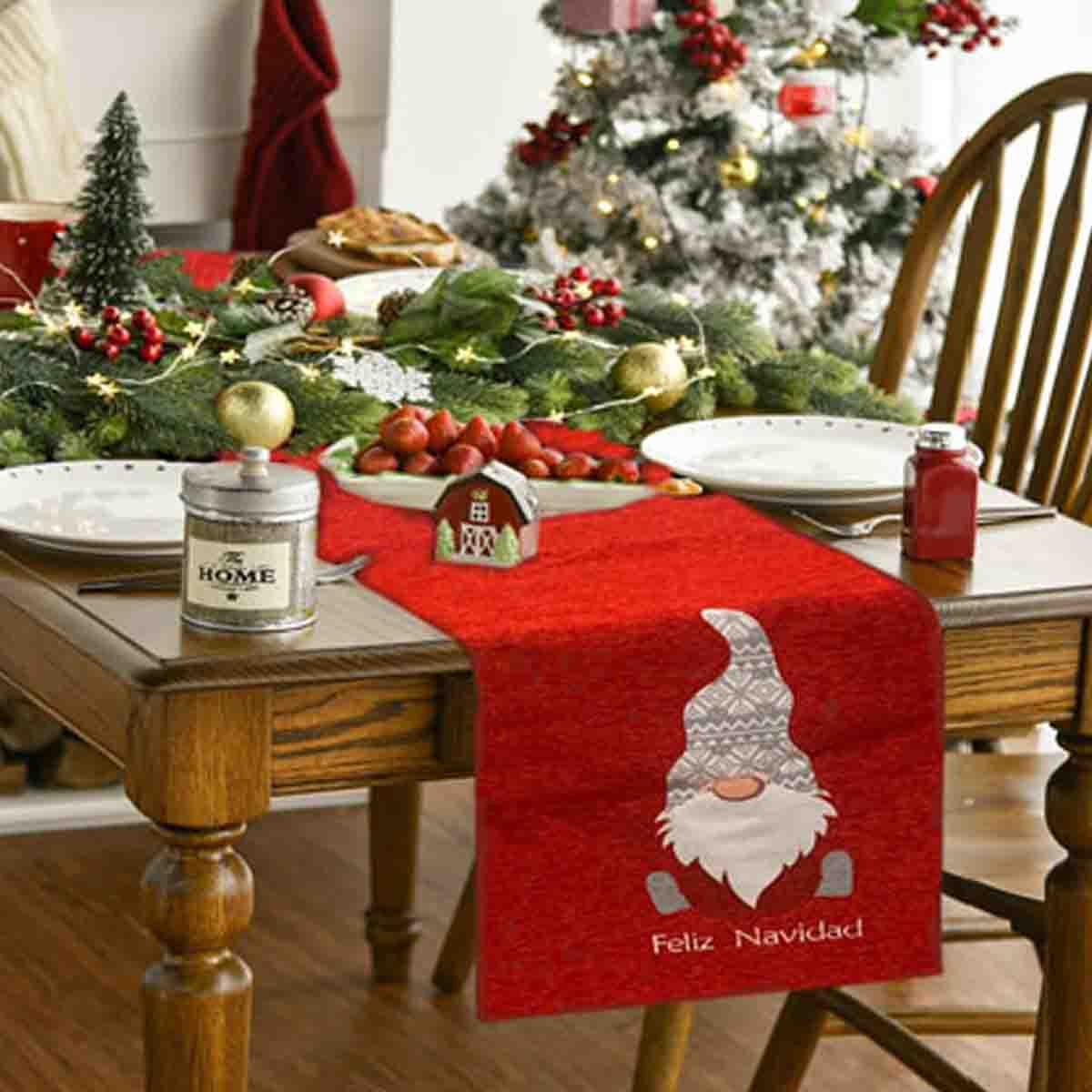 Chenille Jacquard Table Runner - Image 2