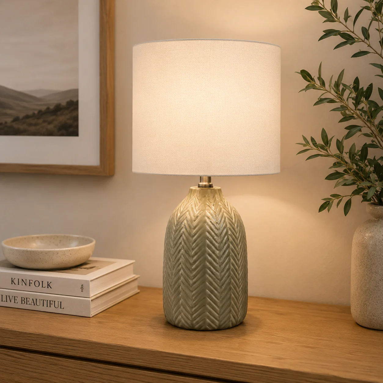 Chevron Table Lamp