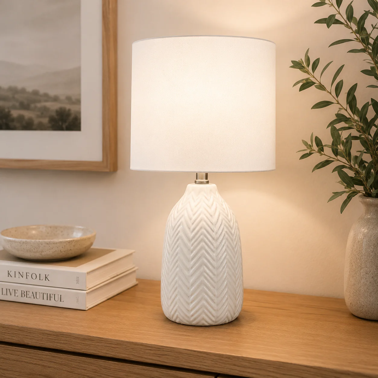 Chevron Table Lamp - Image 2