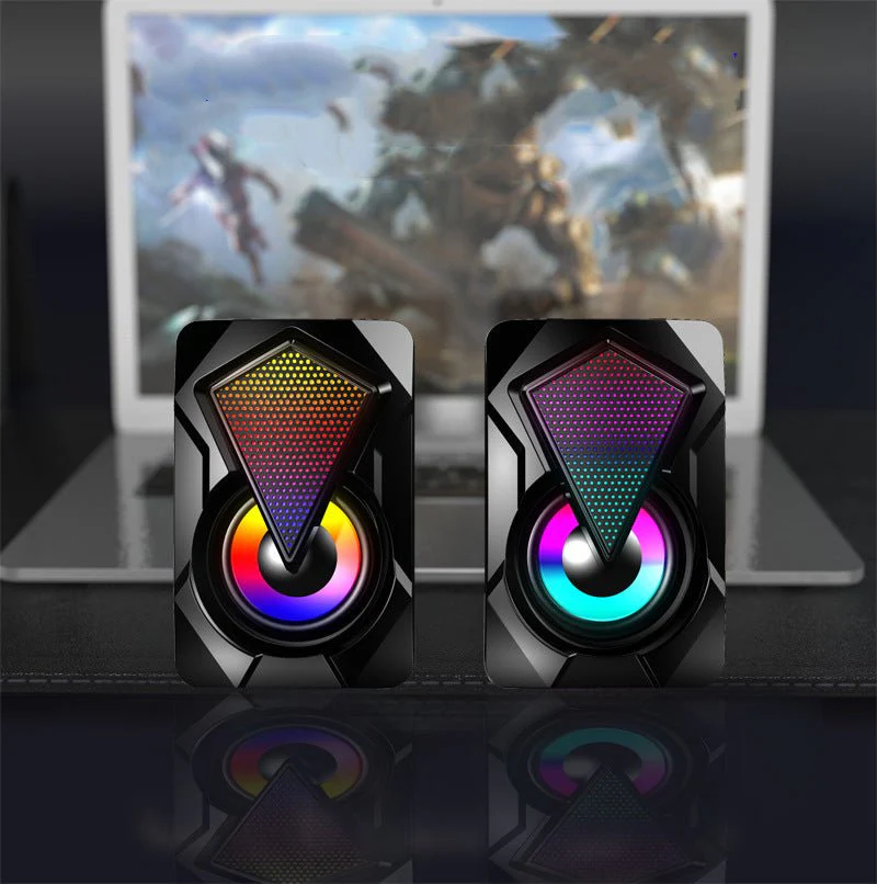 WATTSON - Set of 2 Gaming Speakers with Light Effects - Image 2