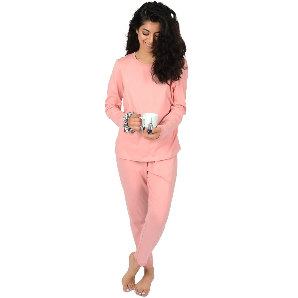 Cotton Jersey Blush Capri set - Image 3