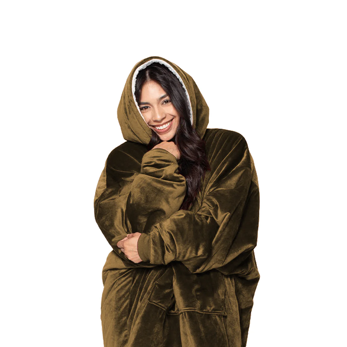 Cozy Velour Hooded Blanket - Image 3
