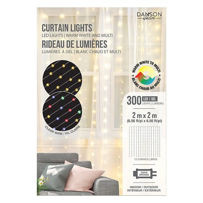 Curtain LED Lights – Multi-Color (300 Count)