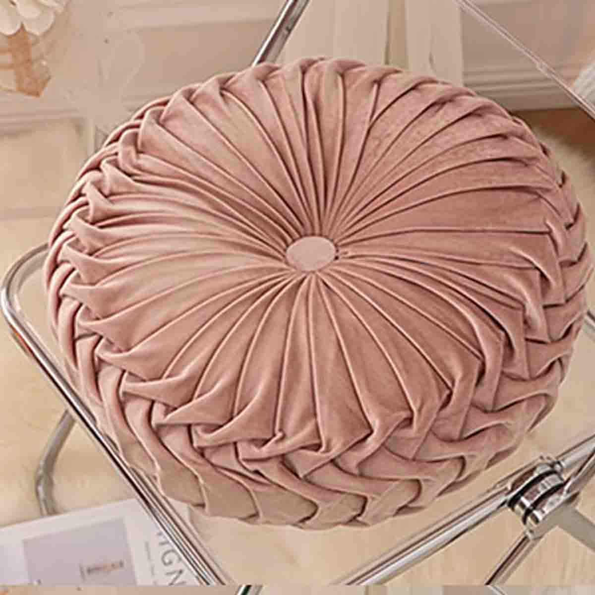 Cushion 16in Round Velvet Asst - Image 2
